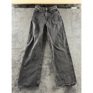 ASOS DESIGN Women’s Black Straight Leg Jeans 28x36 tall High Rise